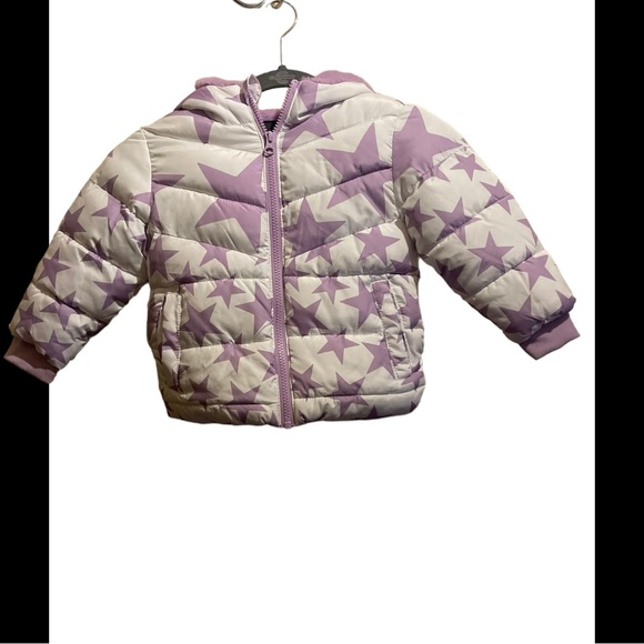 Swiss Tech purple stars white background jacket sz 2t 100% polyester - Picture 2 of 7